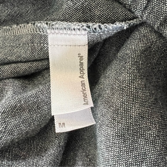 Strapless jumpsuit, chambray gray, cotton, American Apparel Lightweight Size M - Picture 4 of 5